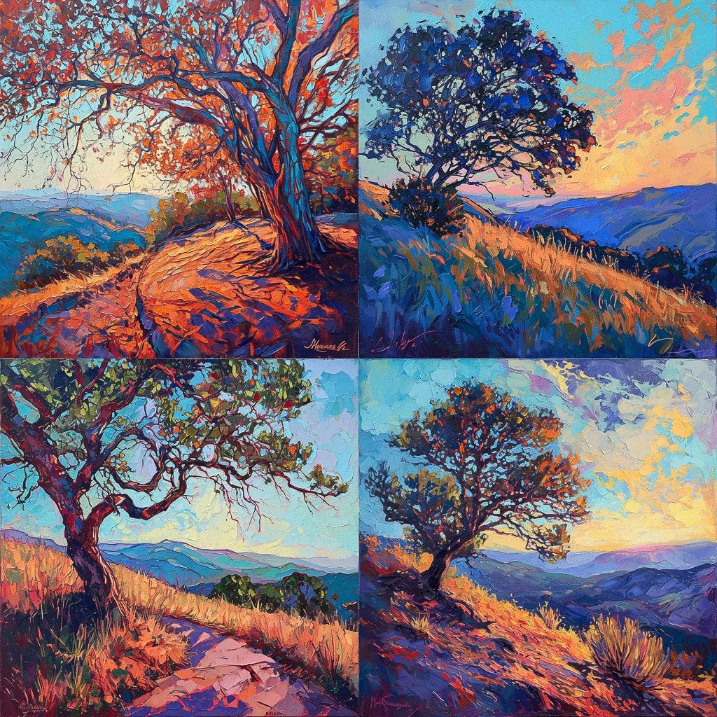 Erin Hanson style, Midjourney V6, render 1 of 4