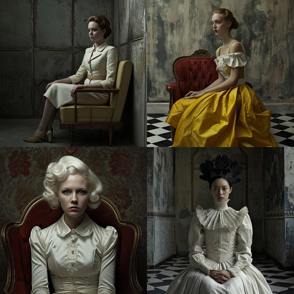 Erwin Olaf style, Midjourney V6, render 1 of 4