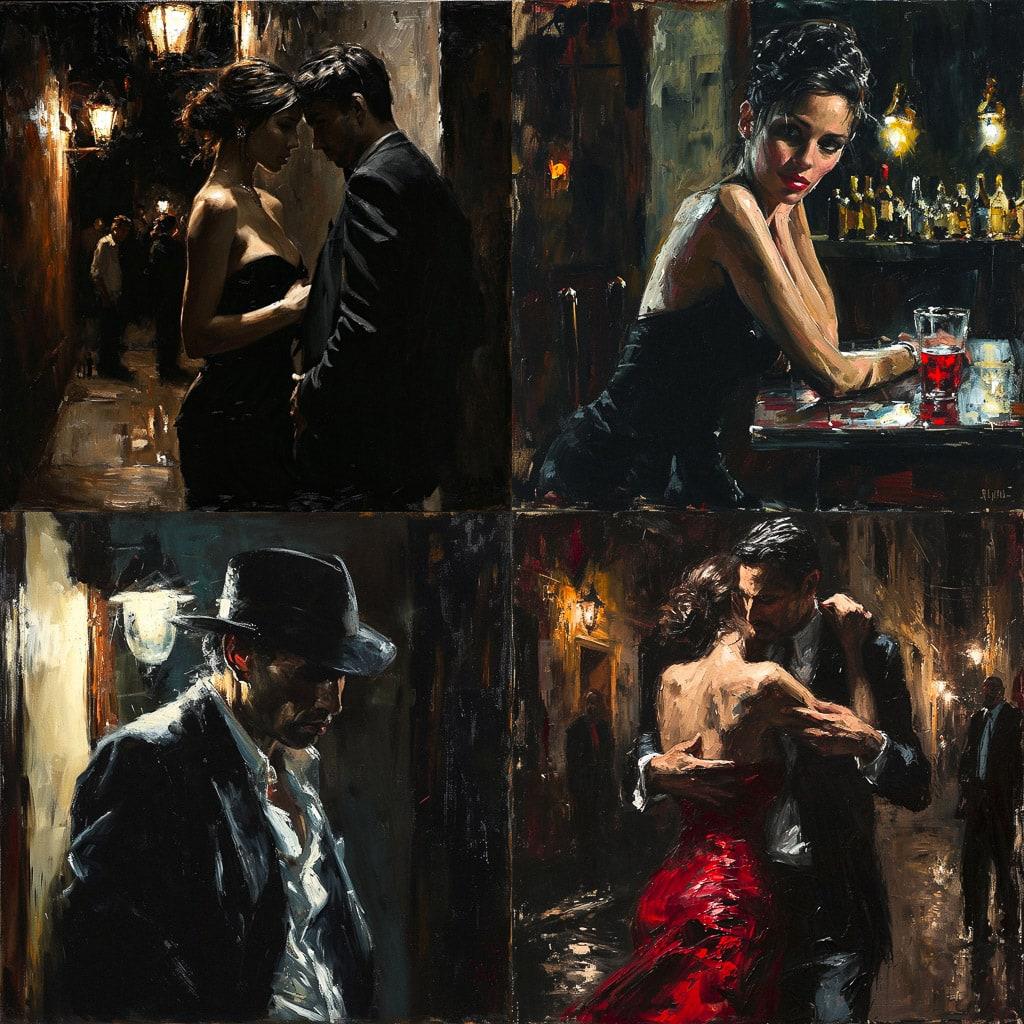 Fabian Perez style, Midjourney V6, render 1 of 4