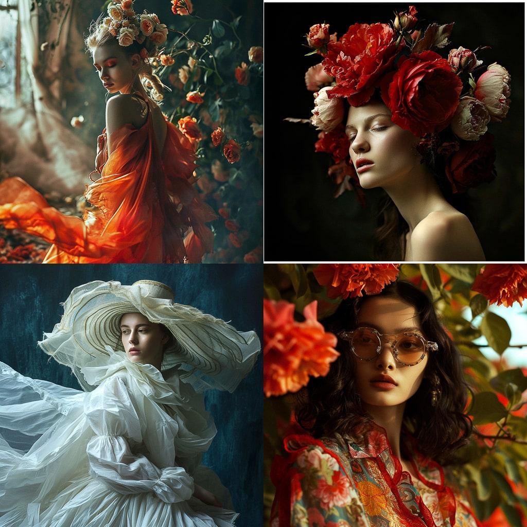 Fashion photography style, Midjourney V6, render 1 of 4