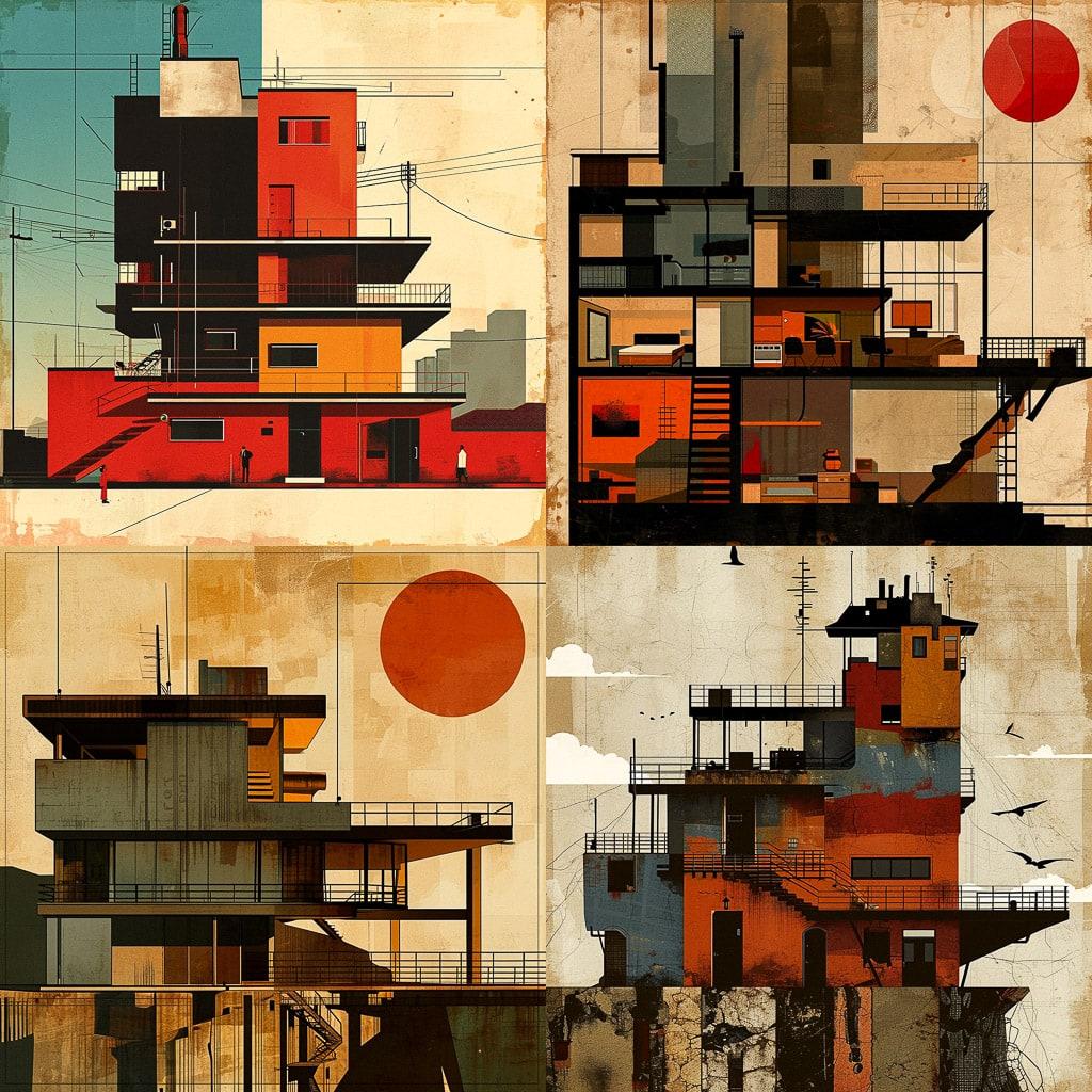 Federico Babina style, Midjourney V6, render 1 of 4