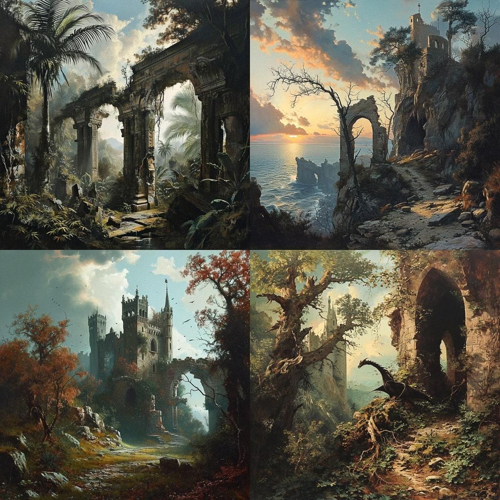 Ferdinand Knab style, Midjourney V6, render 1 of 4