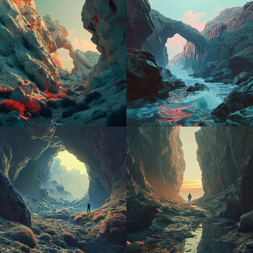 Filip Hodas style, Midjourney V6, render 1 of 4