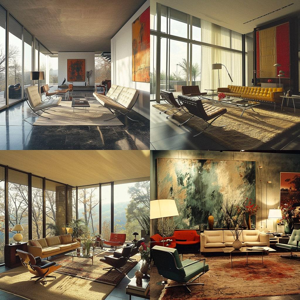 Florence Knoll style, Midjourney V6, render 1 of 4