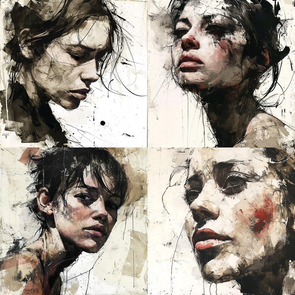Florian Nicolle style, Midjourney V6, render 1 of 4