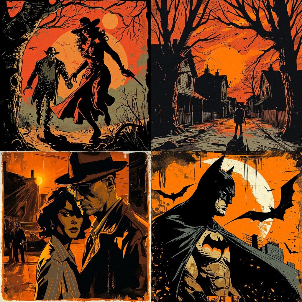 Francesco Francavilla style, Midjourney V6, render 1 of 4