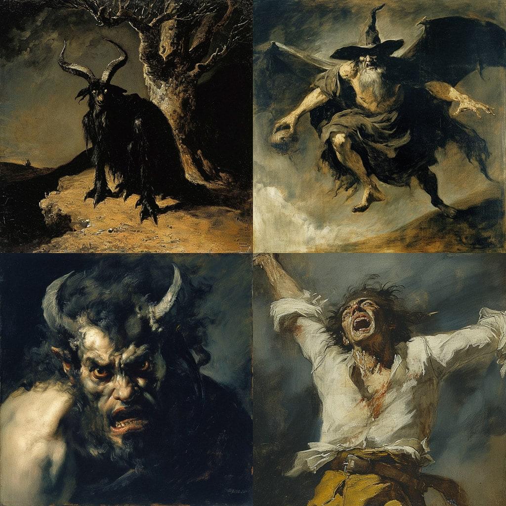 Francisco Goya style, Midjourney V6, render 1 of 4