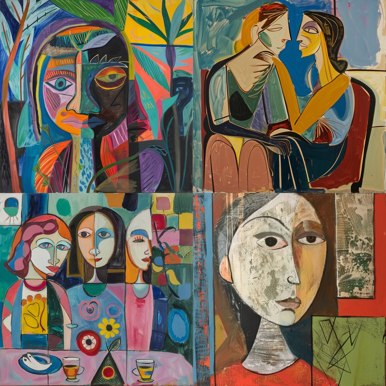 Francoise Gilot style, Midjourney V6, render 1 of 4