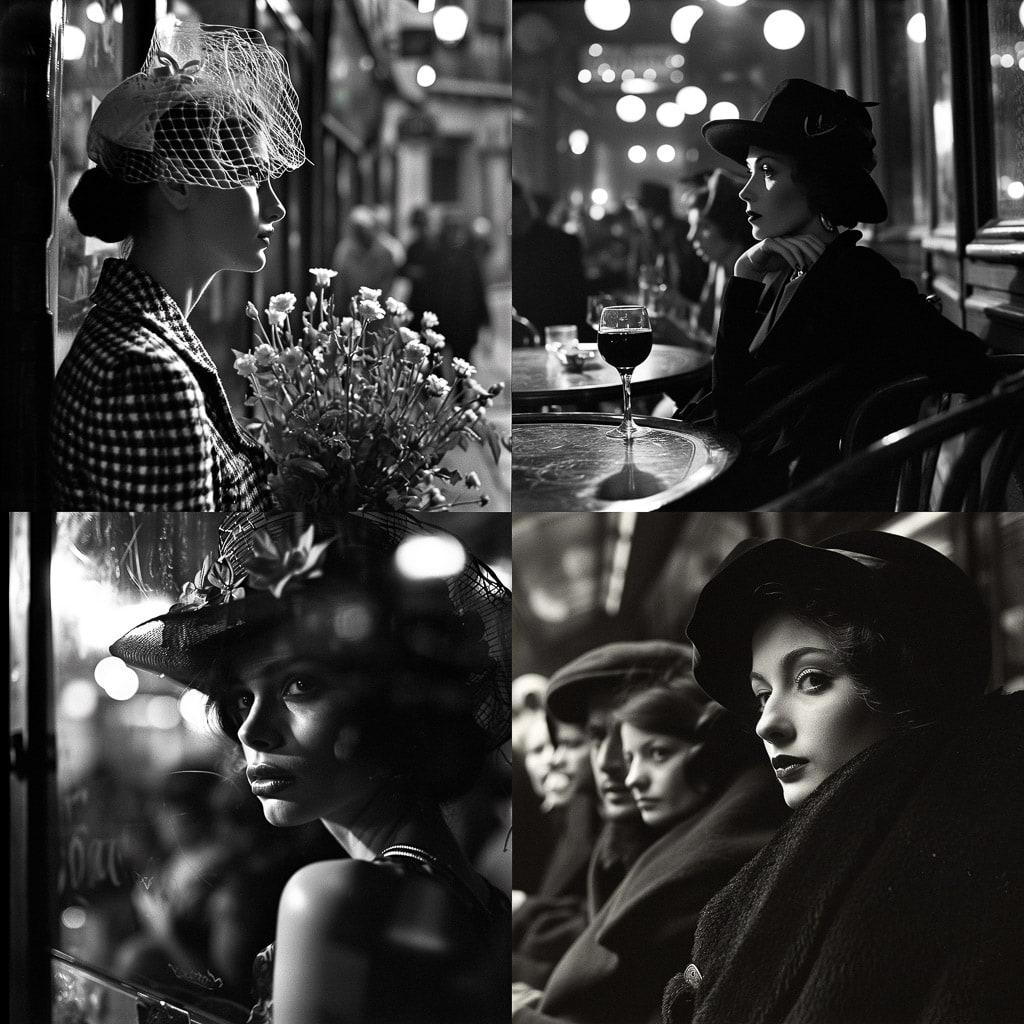 Frank Horvat style, Midjourney V6, render 1 of 4