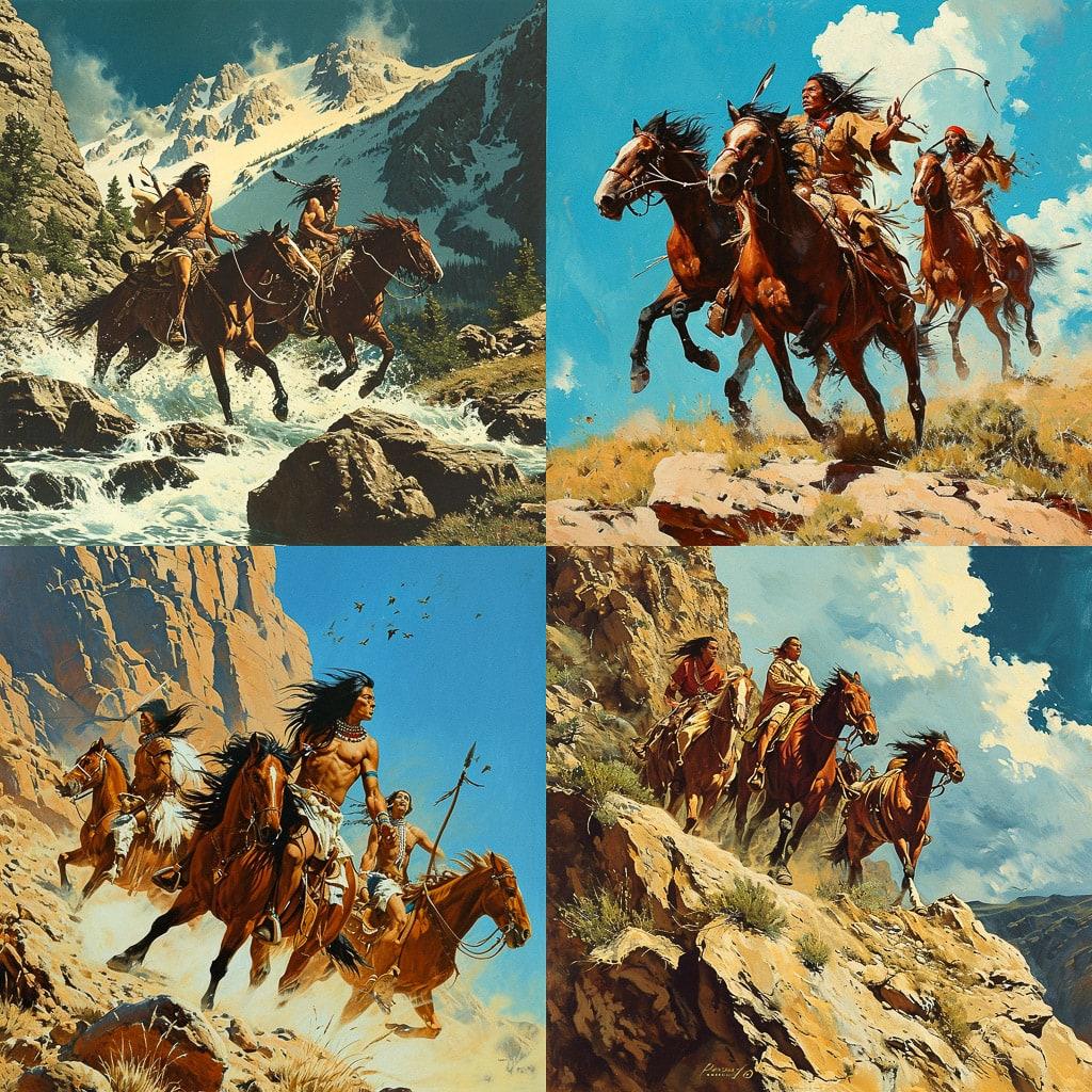 Frank McCarthy style, Midjourney V6, render 1 of 4