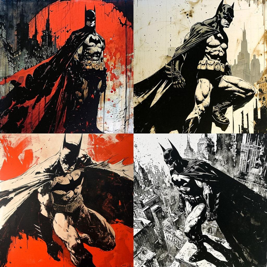 Frank Miller style, Midjourney V6, render 1 of 4
