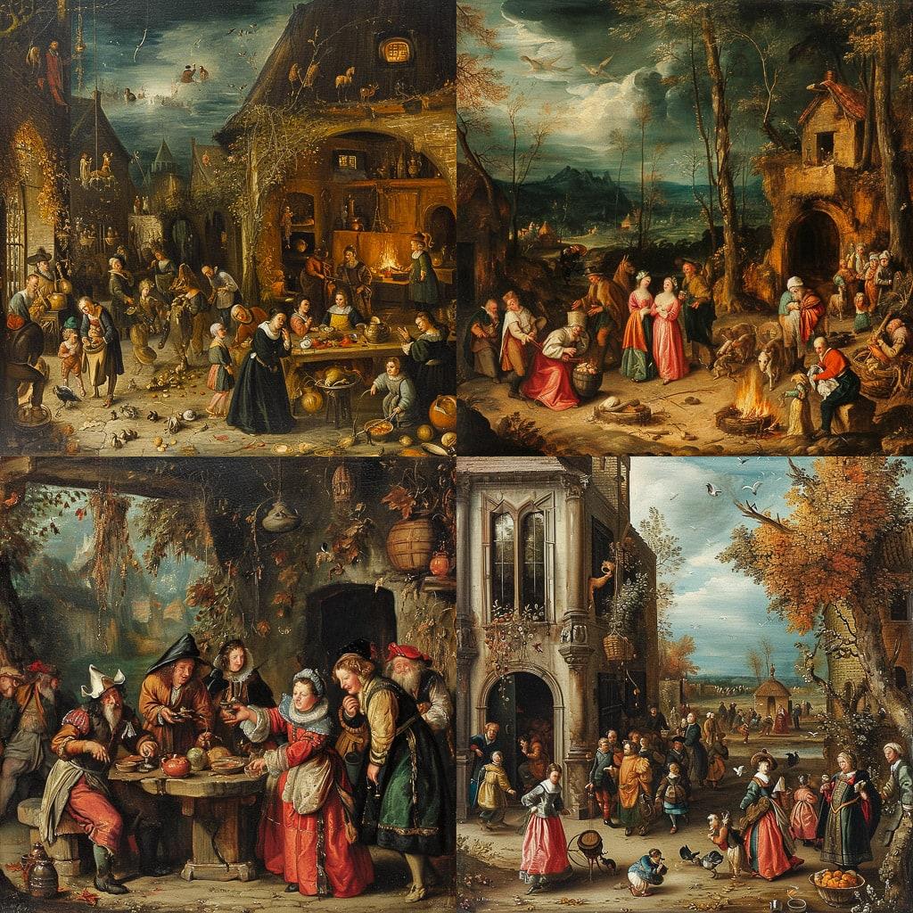 Frans Francken the Younger style, Midjourney V6, render 1 of 4