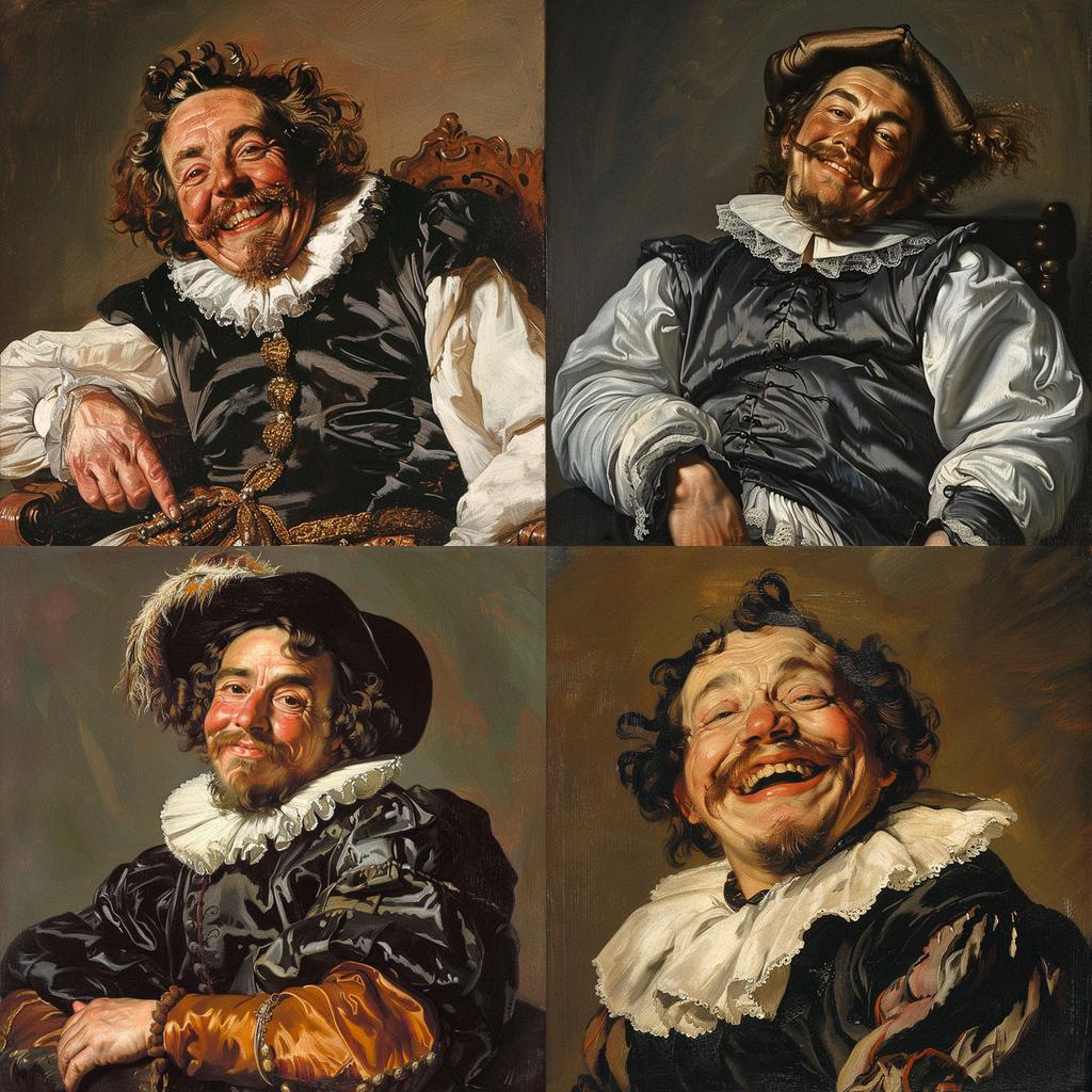 Frans Hals style, Midjourney V6, render 1 of 4