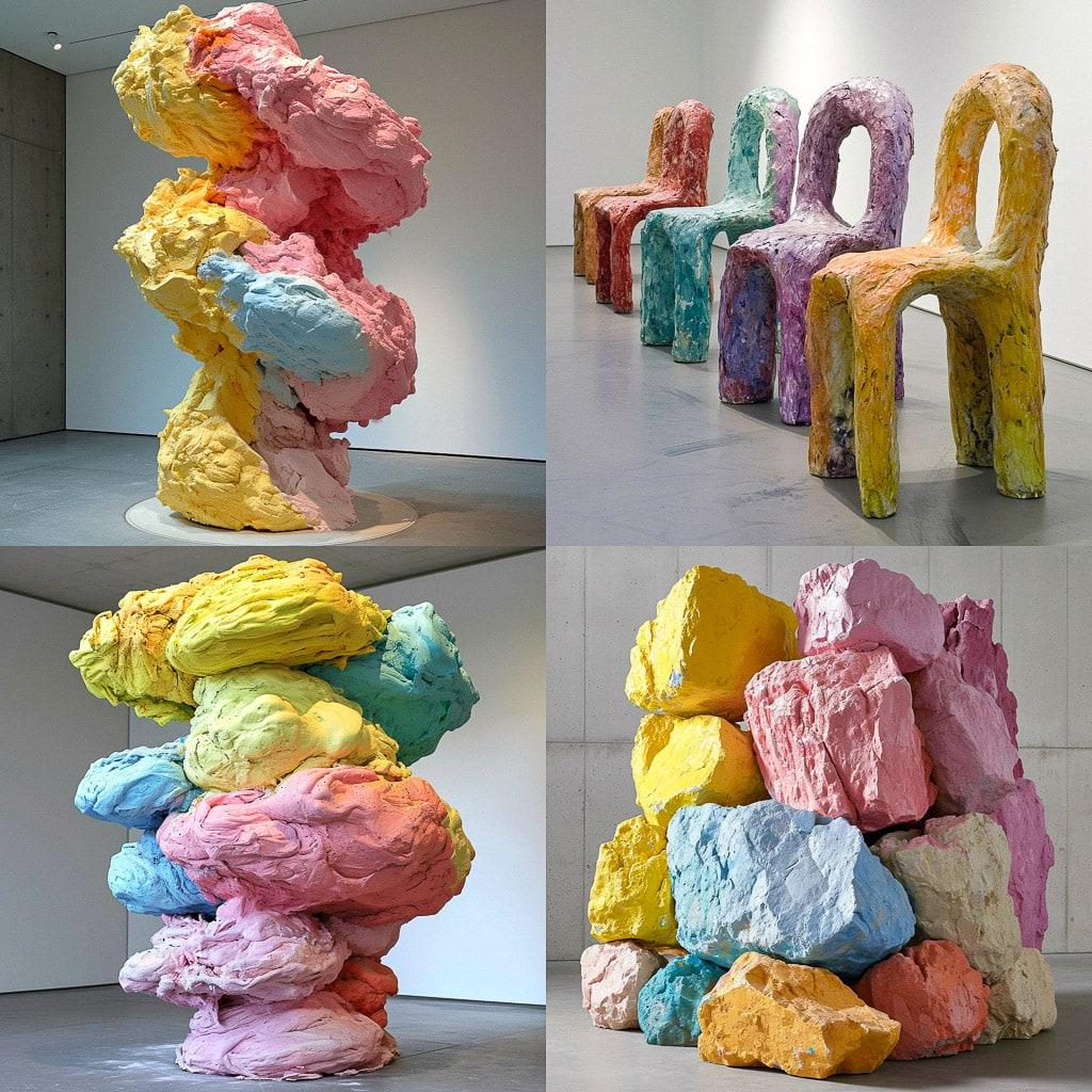 Franz West style, Midjourney V6, render 1 of 4