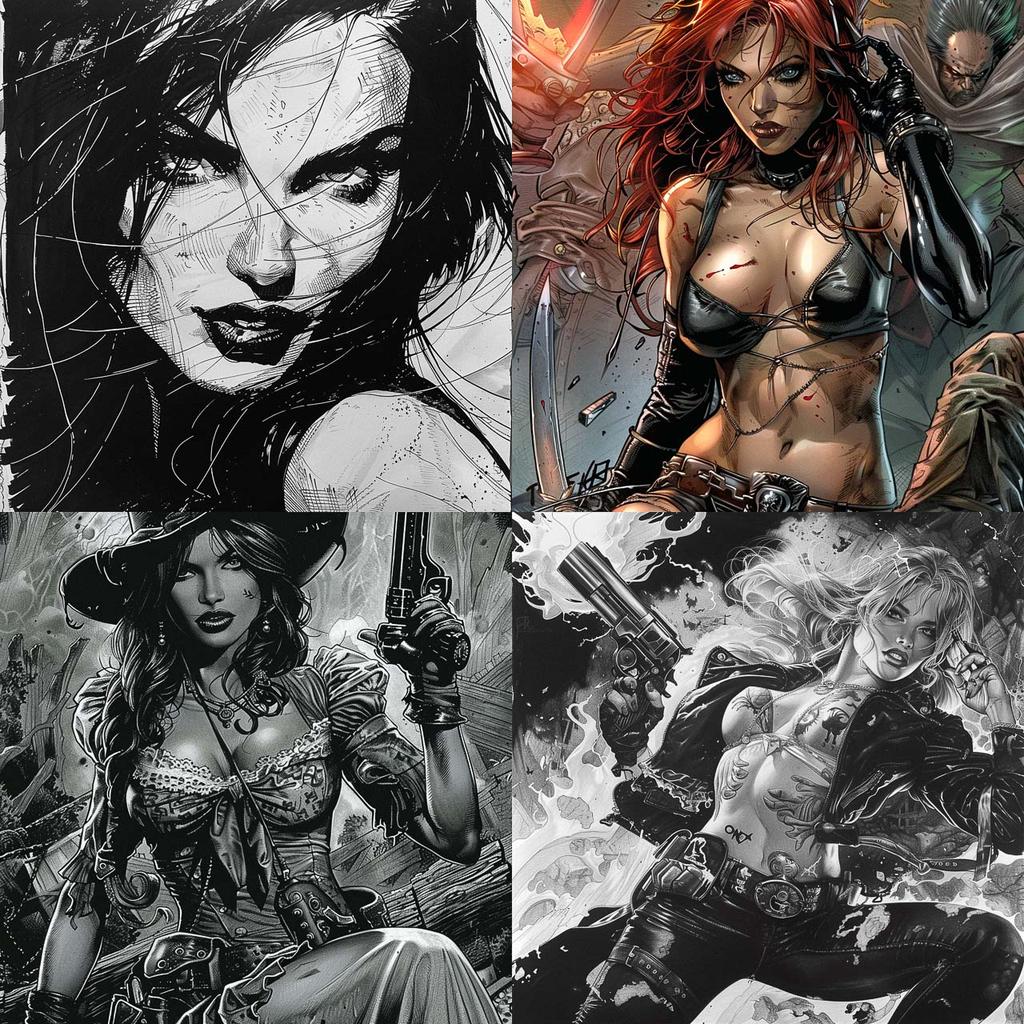 Fred Benes style, Midjourney V6, render 1 of 4