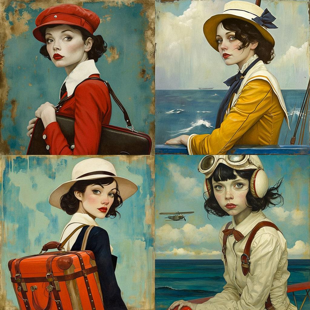 Fred Calleri style, Midjourney V6, render 1 of 4