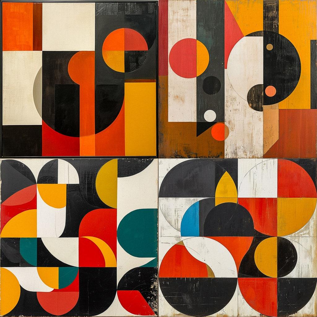 Frederick Hammersley style, Midjourney V6, render 1 of 4
