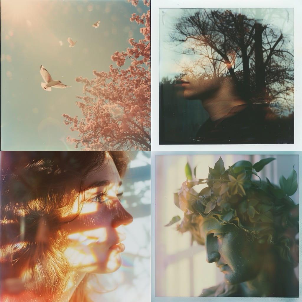 Fujifilm instax style, Midjourney V6, render 1 of 4