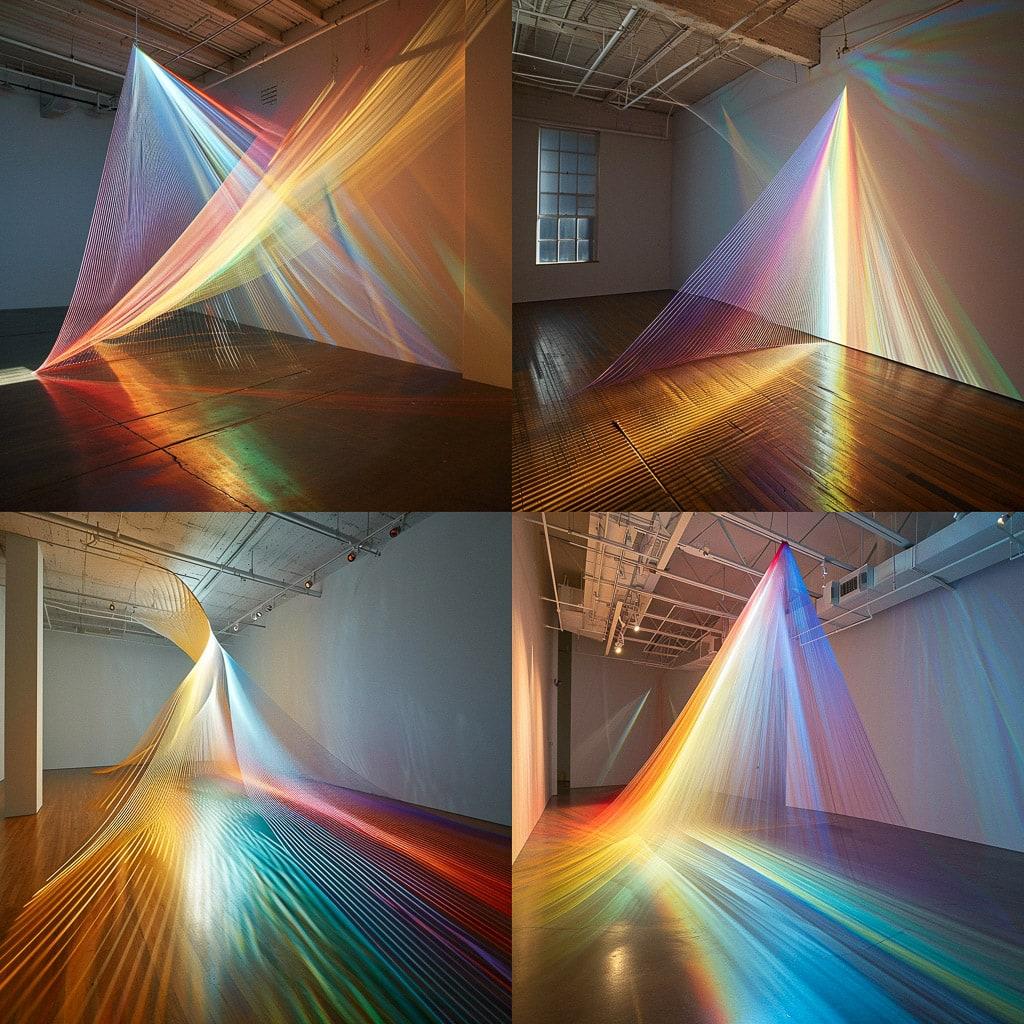 Gabriel Dawe style, Midjourney V6, render 1 of 4