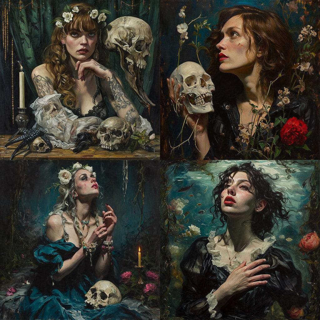 Gail Potocki style, Midjourney V6, render 1 of 4