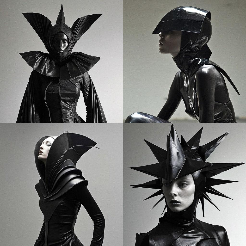 Gareth Pugh style, Midjourney V6, render 1 of 4