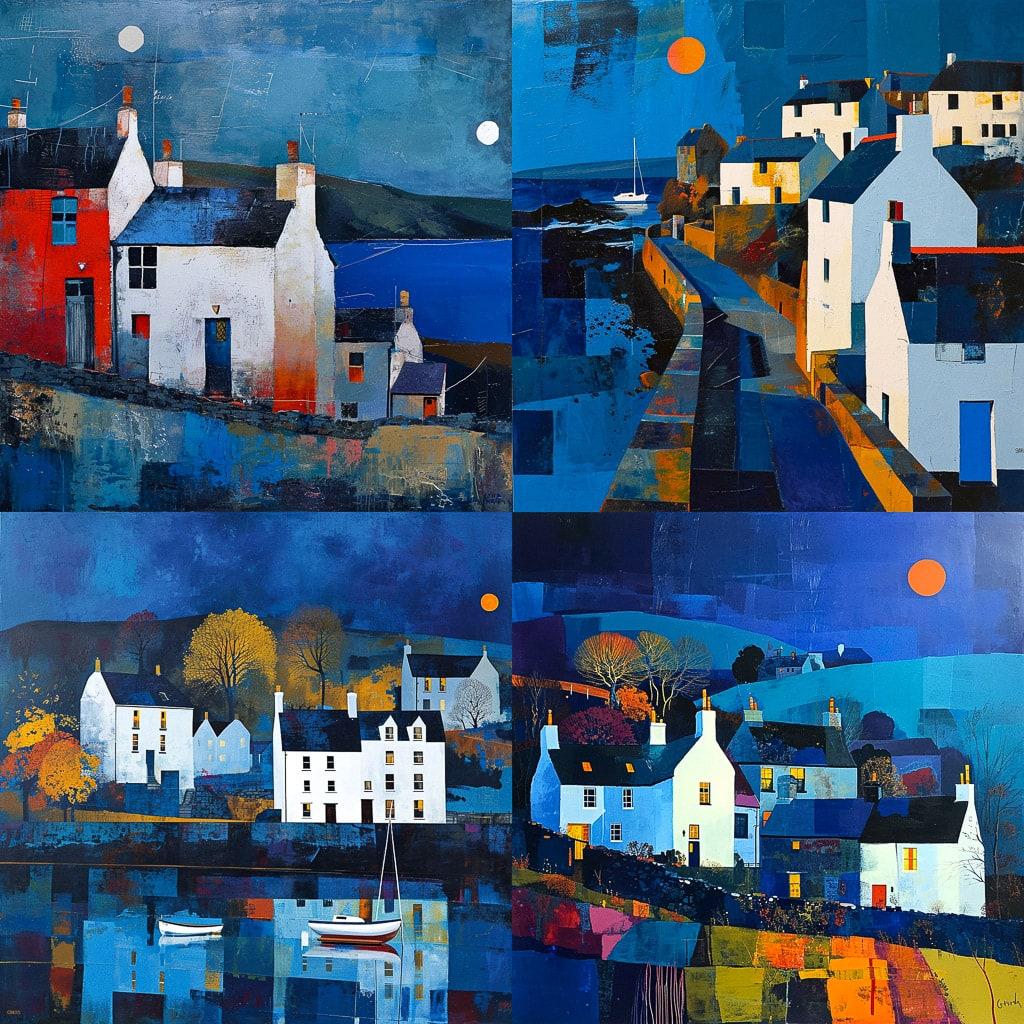 George Birrell style, Midjourney V6, render 1 of 4