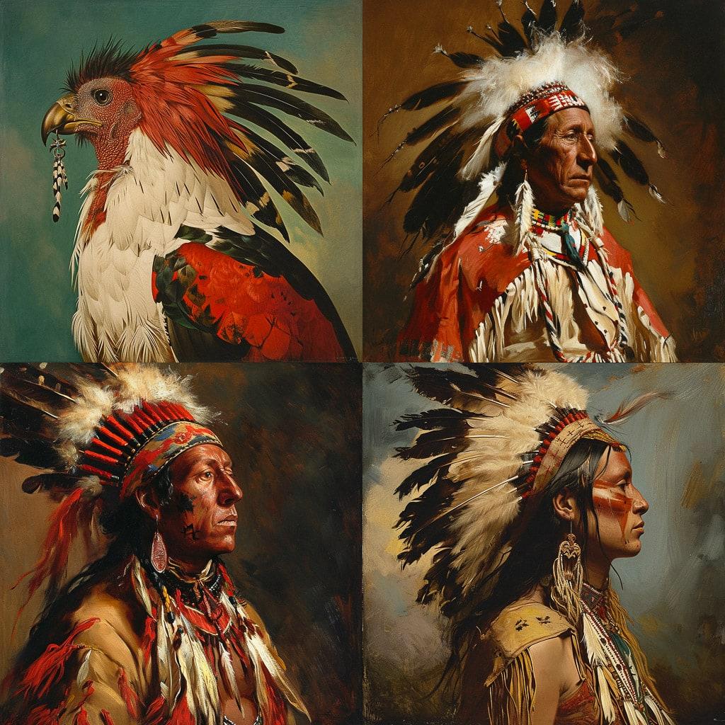 George Catlin style, Midjourney V6, render 1 of 4