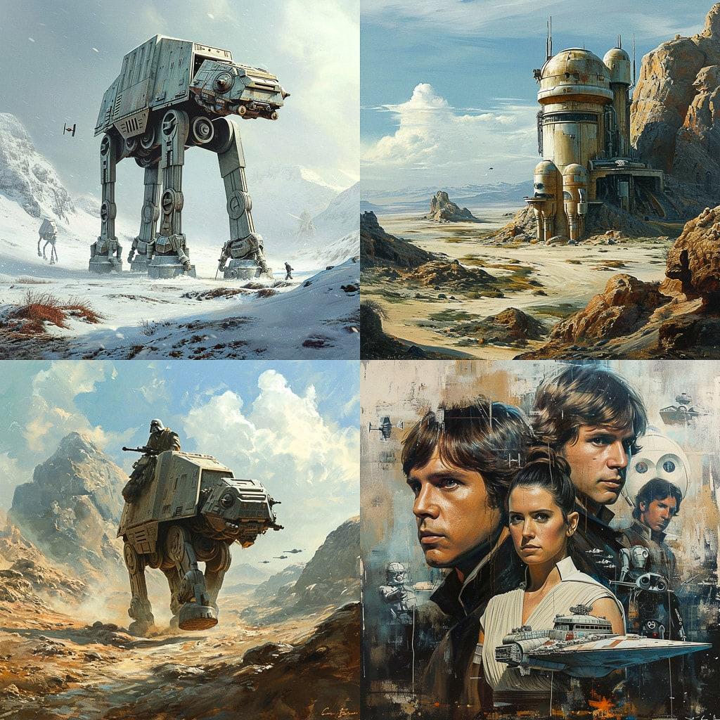 George Lucas style, Midjourney V6, render 1 of 4