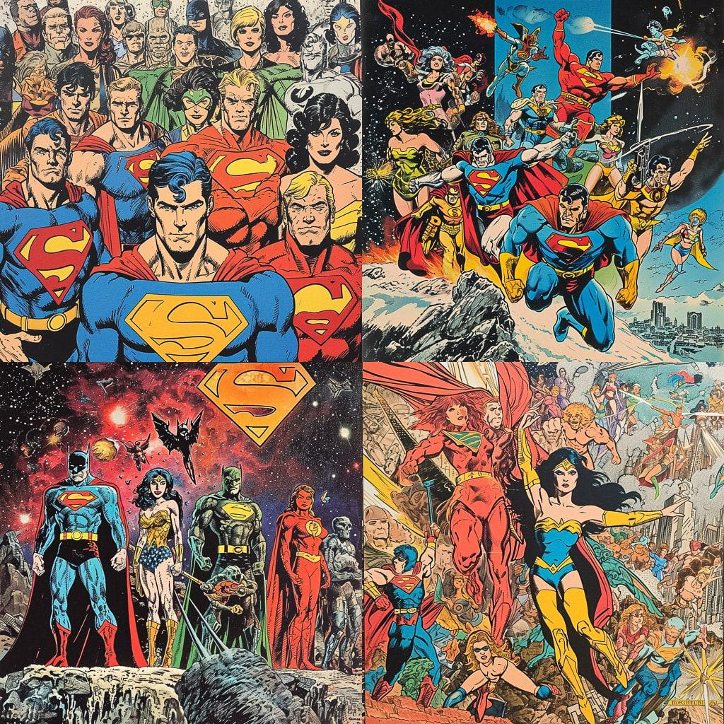 George Perez style, Midjourney V6, render 1 of 4