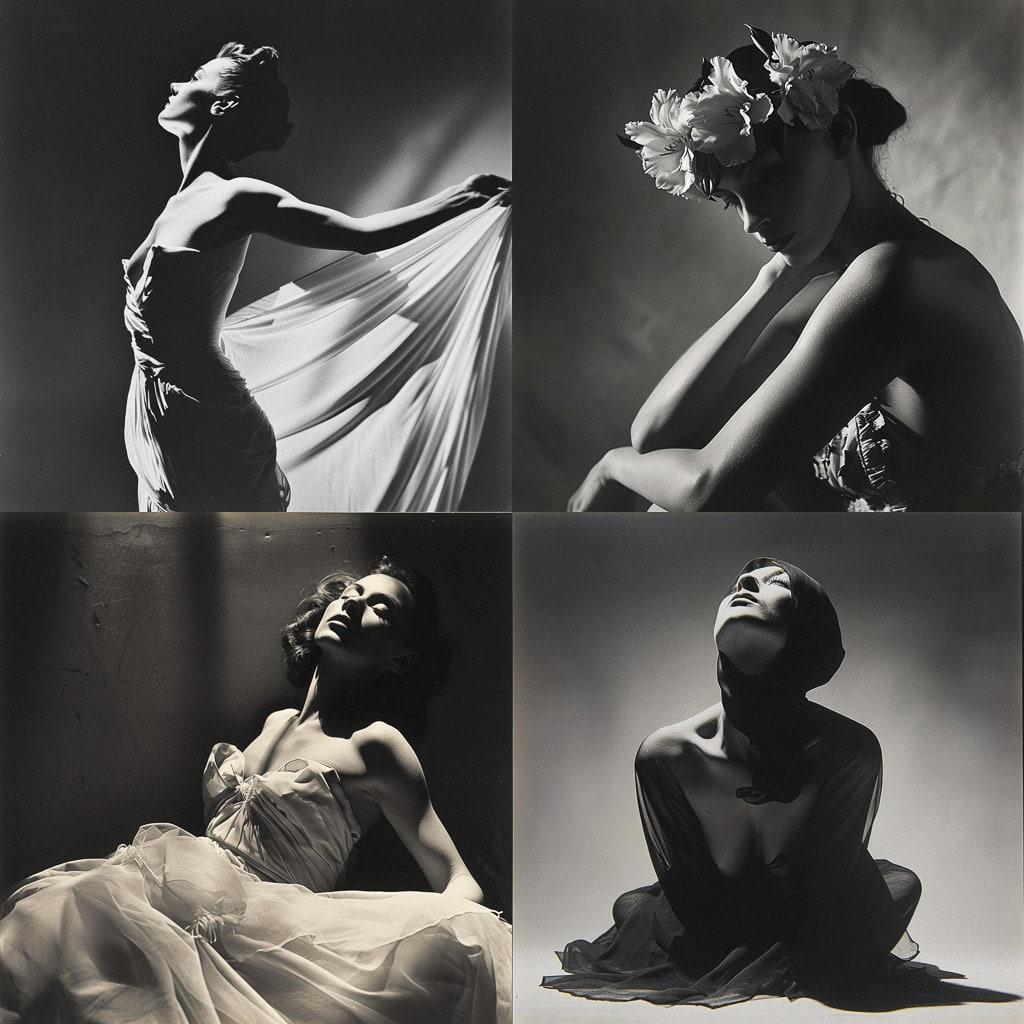 George Platt Lynes style, Midjourney V6, render 1 of 4