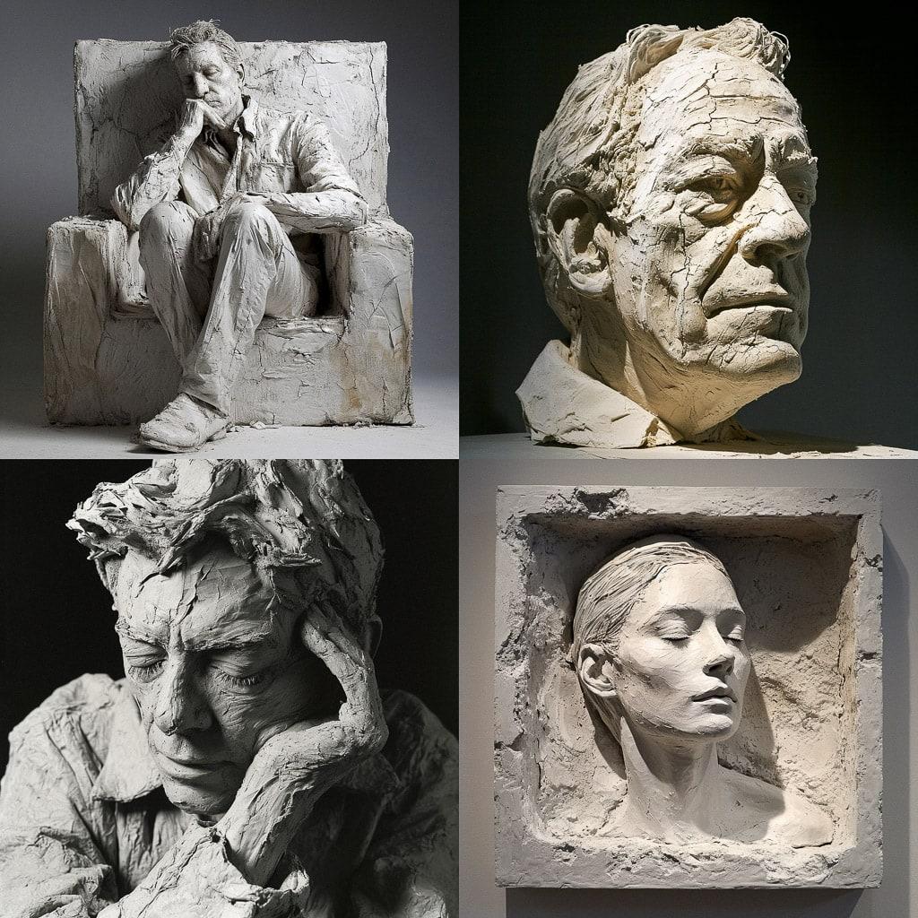 George Segal style, Midjourney V6, render 1 of 4