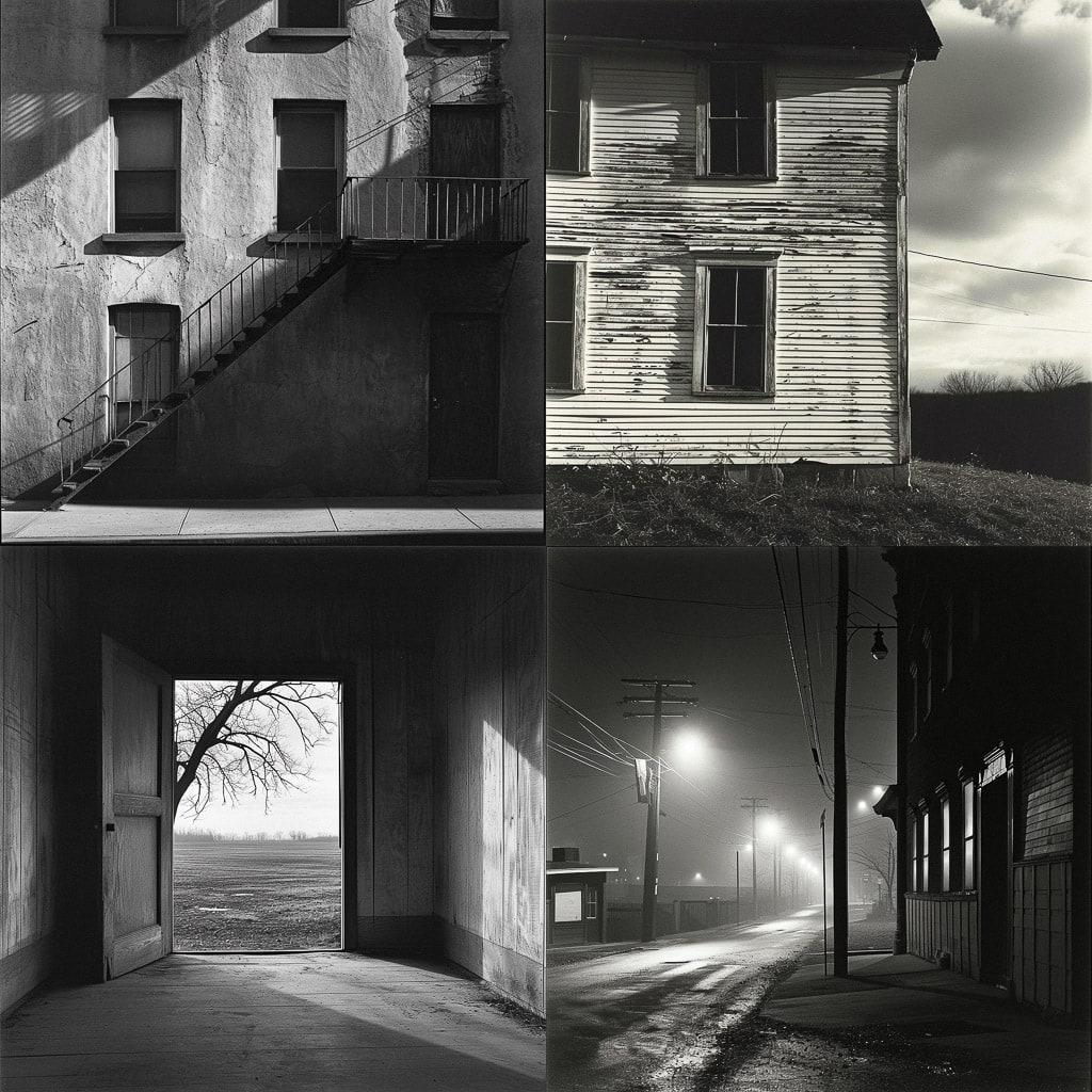 George Tice style, Midjourney V6, render 1 of 4