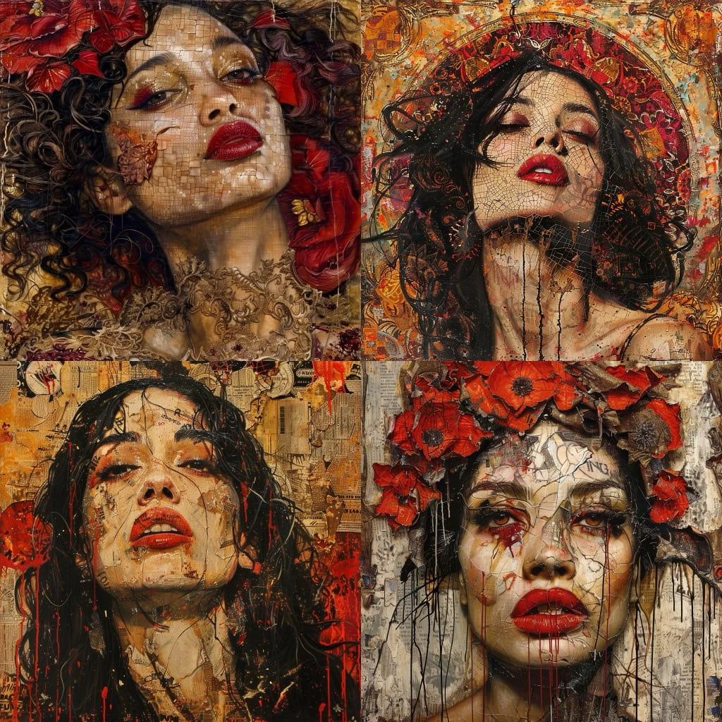 George Yepes style, Midjourney V6, render 1 of 4