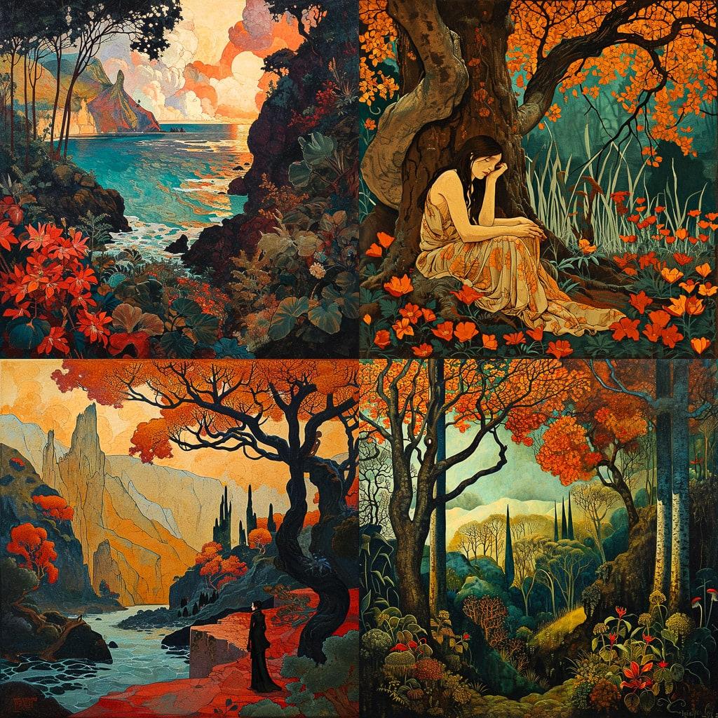 Georges Lacombe style, Midjourney V6, render 1 of 4