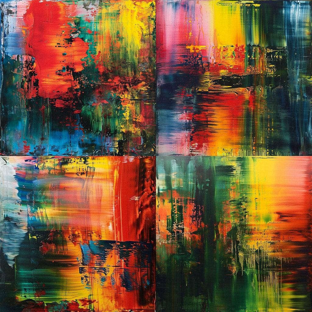 Gerhard Richter style, Midjourney V6, render 1 of 4