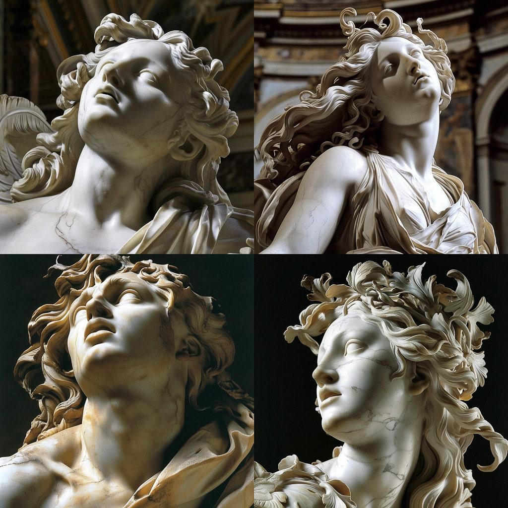 Gian Lorenzo Bernini style, Midjourney V6, render 1 of 4