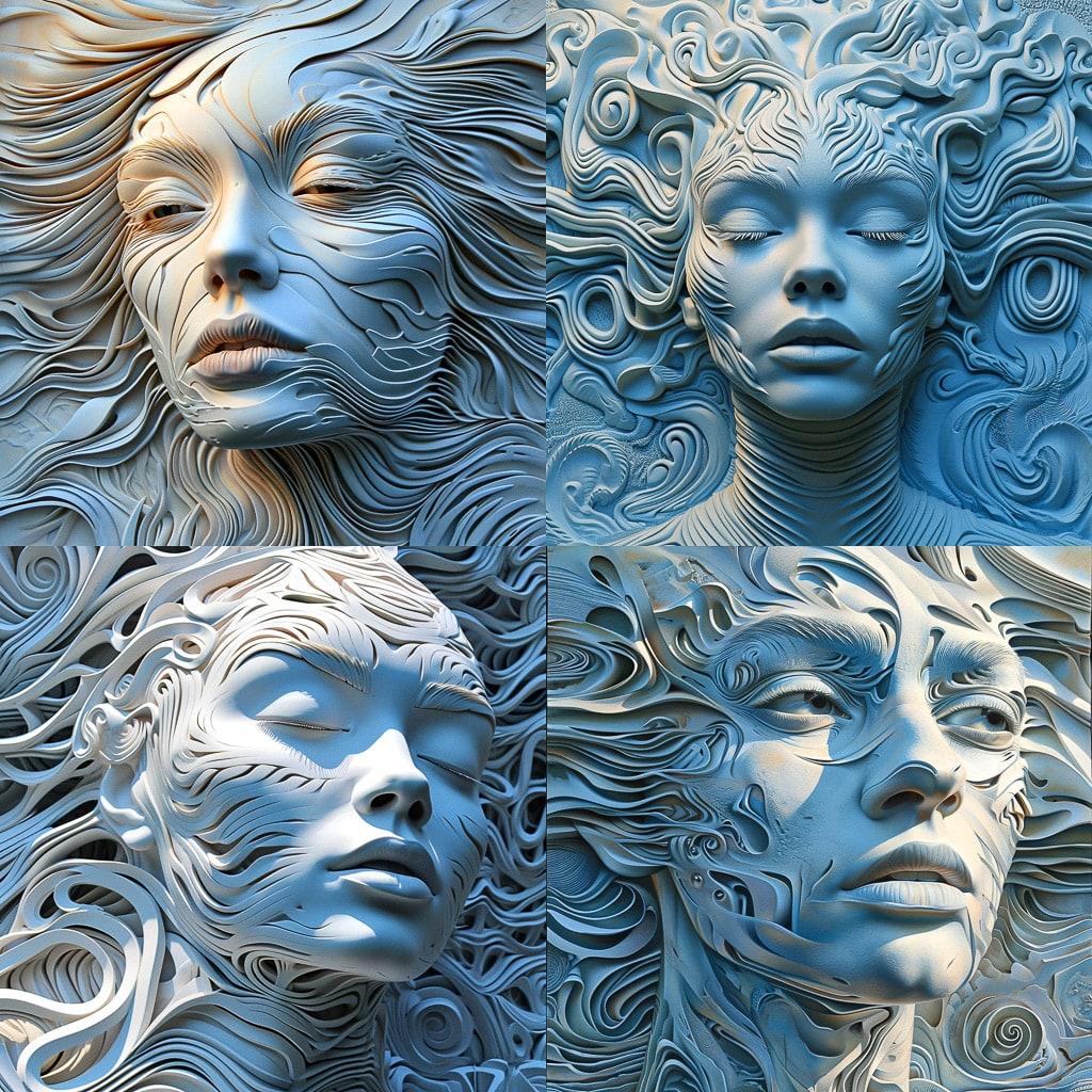 Gil Bruvel style, Midjourney V6, render 1 of 4