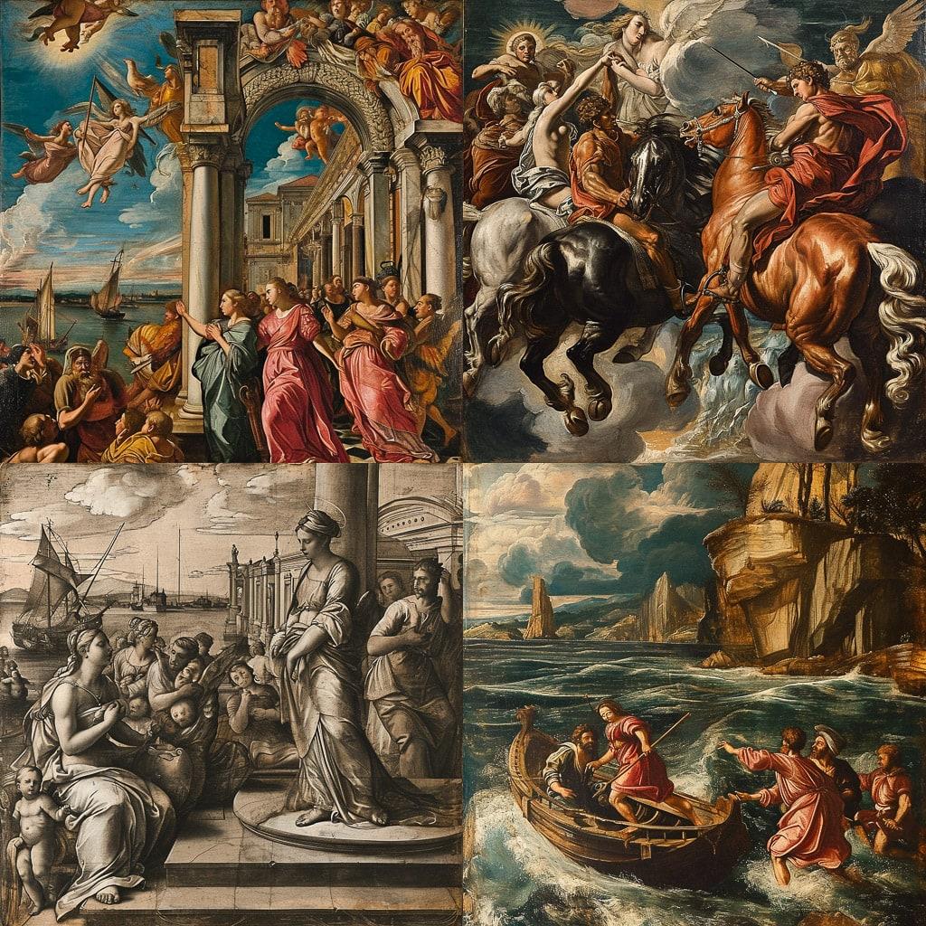 Giorgio Vasari style, Midjourney V6, render 1 of 4