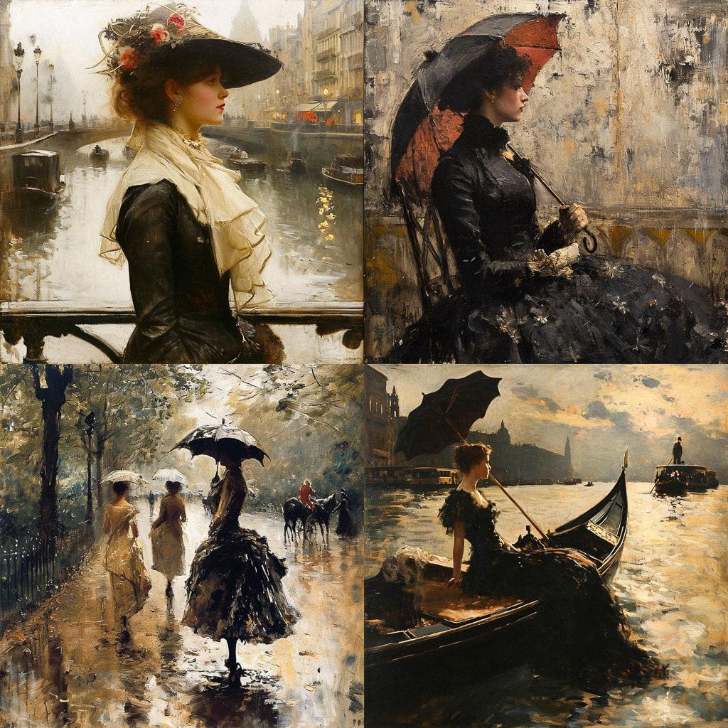 Giuseppe de Nittis style, Midjourney V6, render 1 of 4
