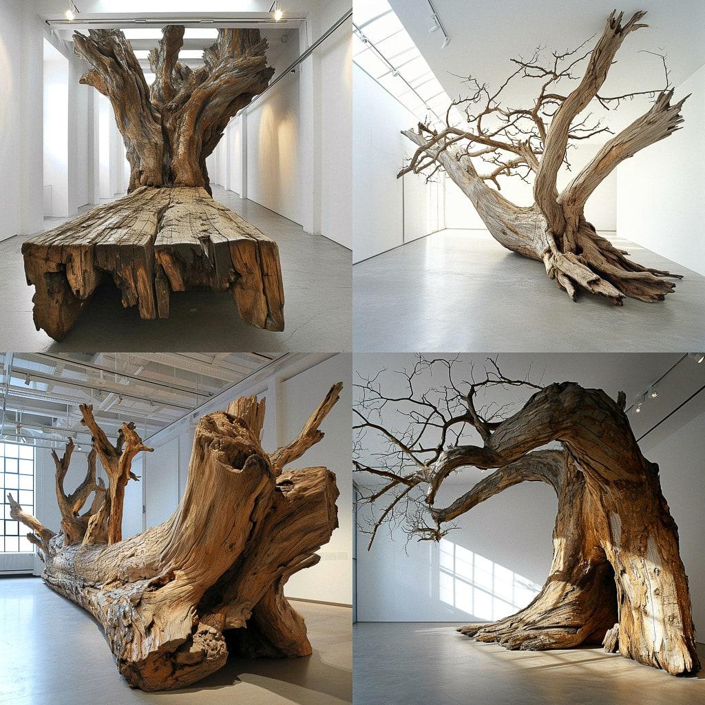 Giuseppe Penone style, Midjourney V6, render 1 of 4