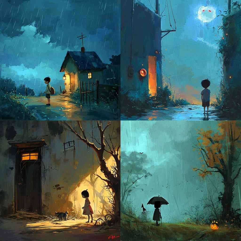 Goro Fujita style, Midjourney V6, render 1 of 4