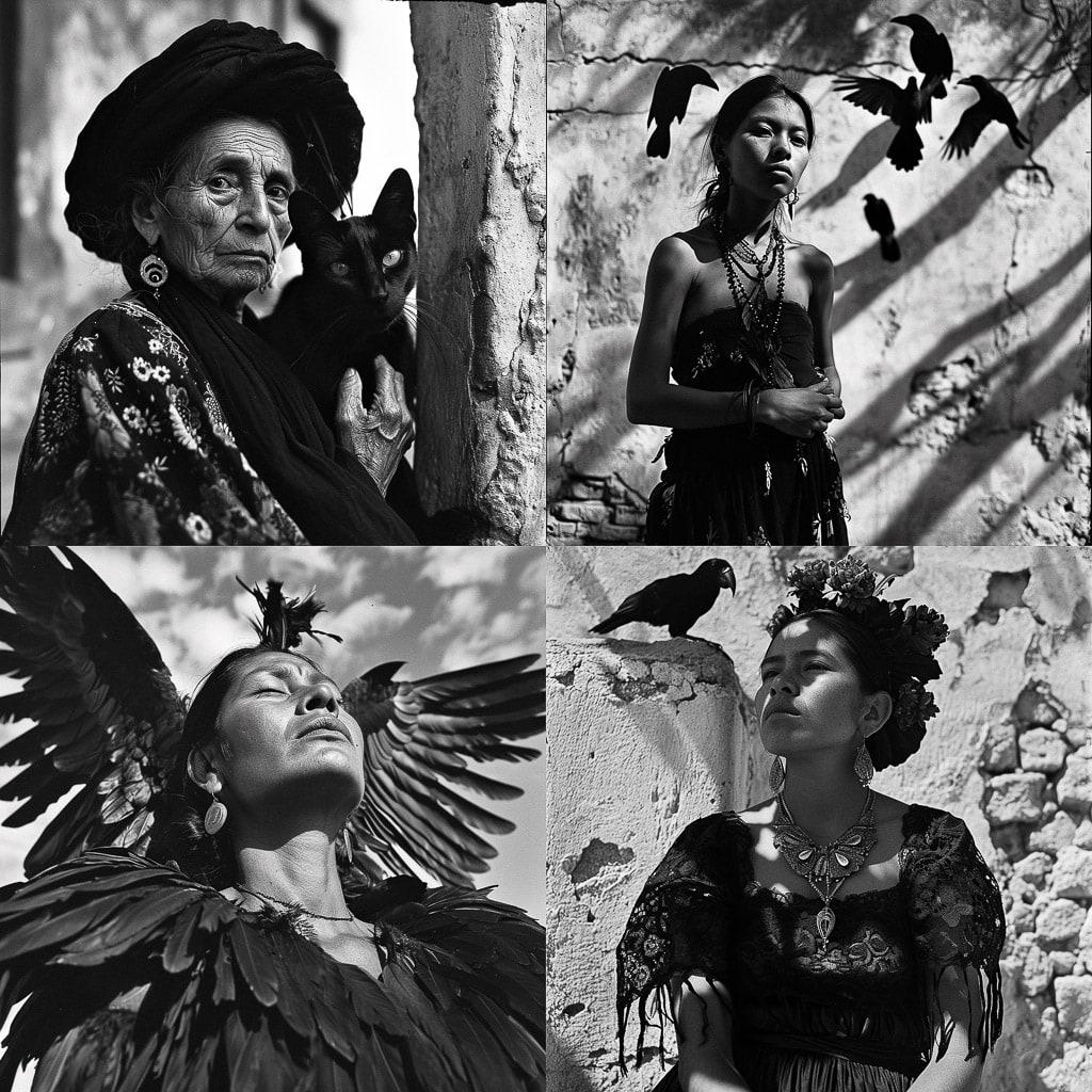 Graciela Iturbide style, Midjourney V6, render 1 of 4