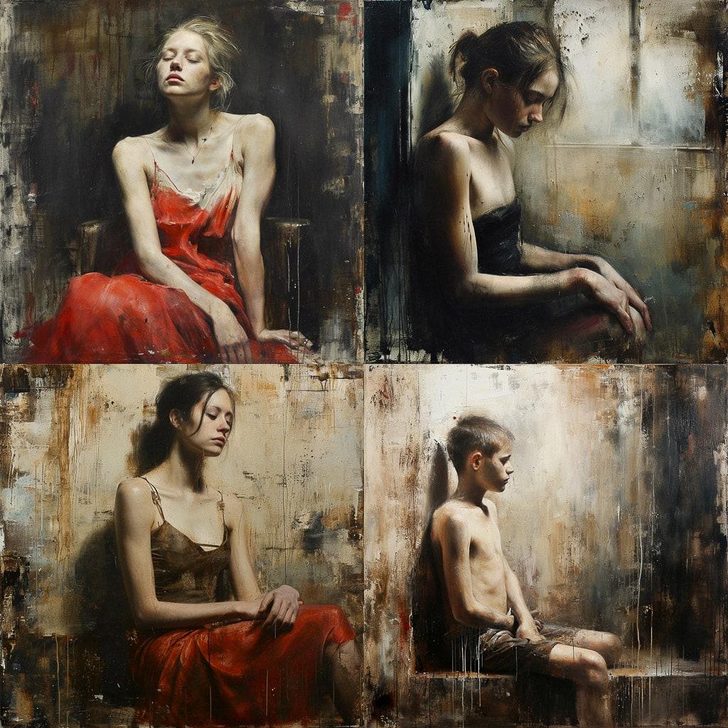 Grigory Gluckmann style, Midjourney V6, render 1 of 4