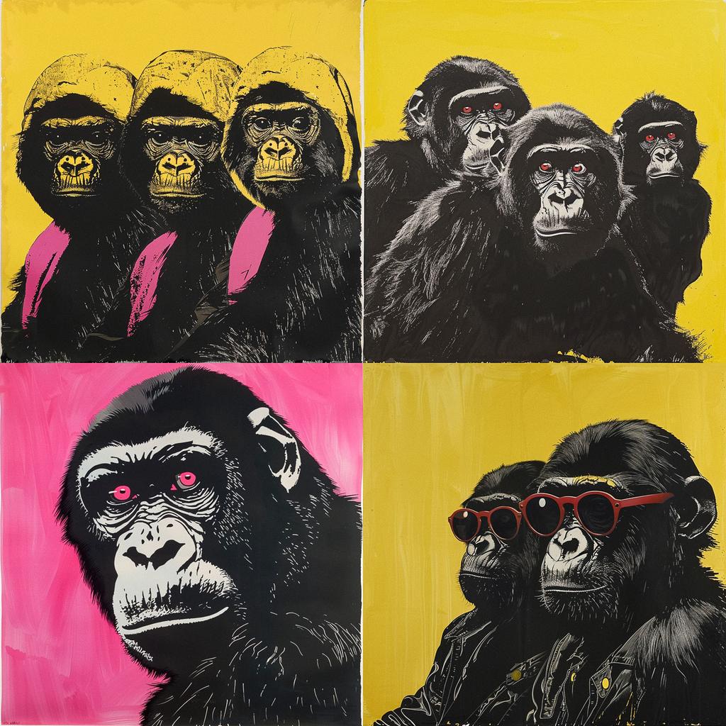 Guerrilla Girls style, Midjourney V6, render 1 of 4