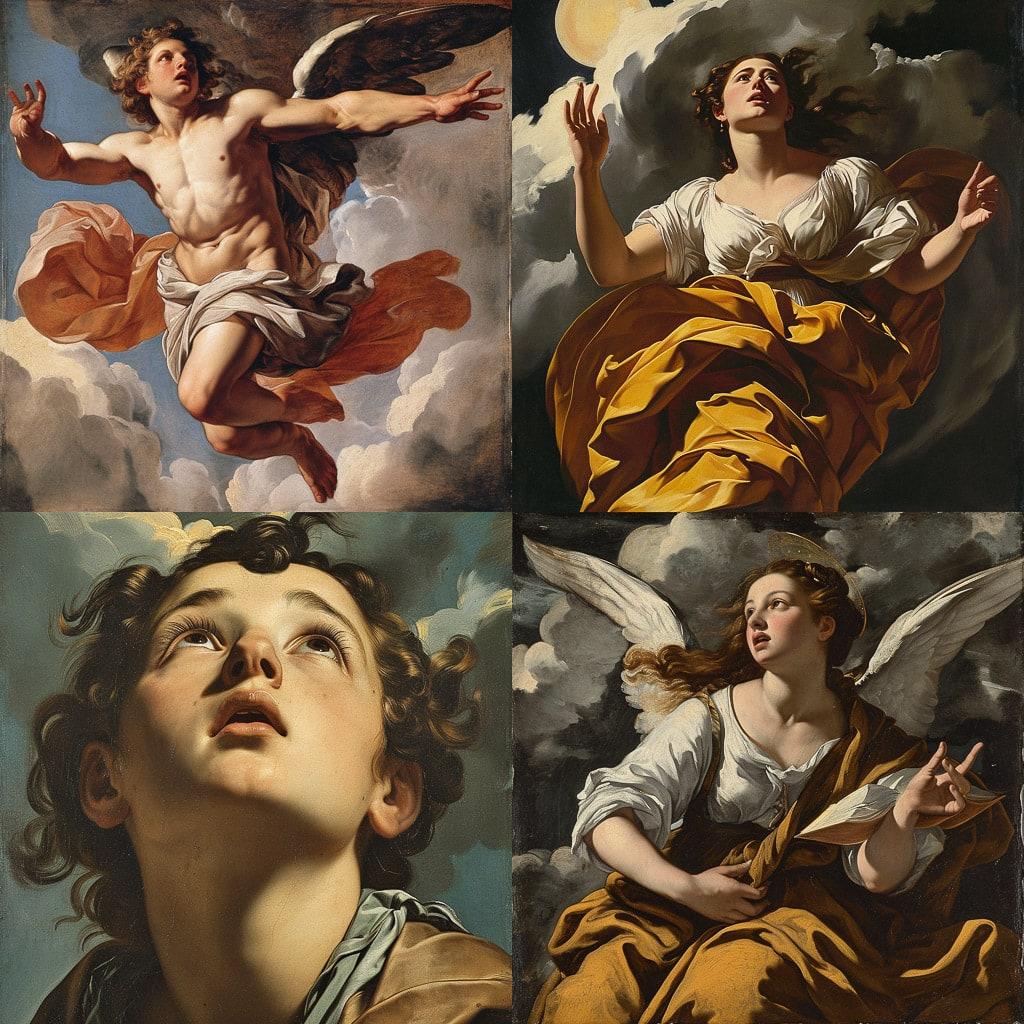 Guido Reni style, Midjourney V6, render 1 of 4