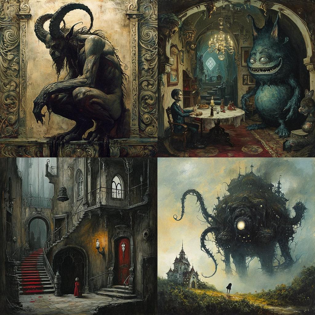 Guillermo del Toro style, Midjourney V6, render 1 of 4