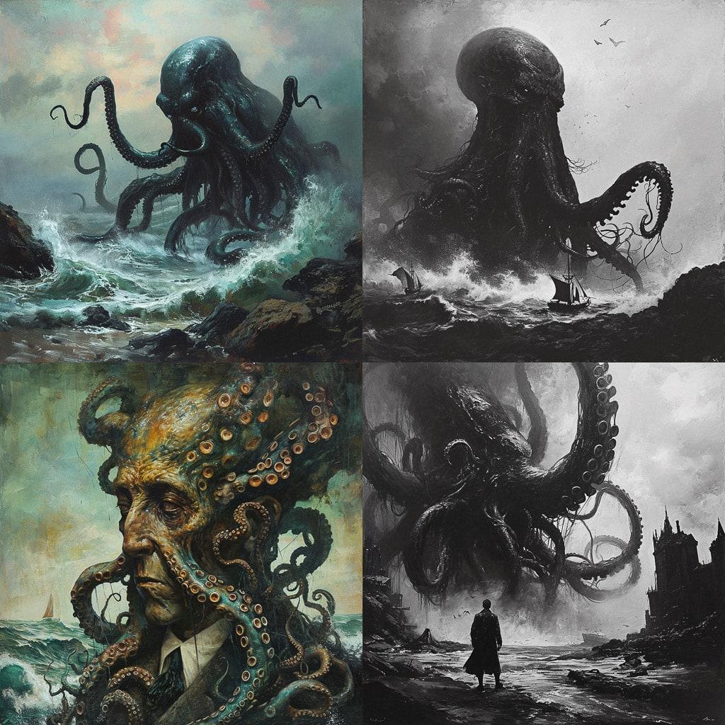 H. P. Lovecraft style, Midjourney V6, render 1 of 4