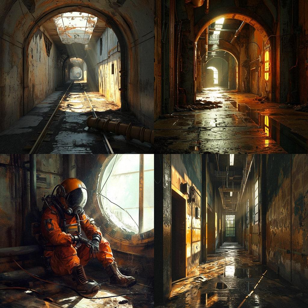 Half-Life style, Midjourney V6, render 1 of 4