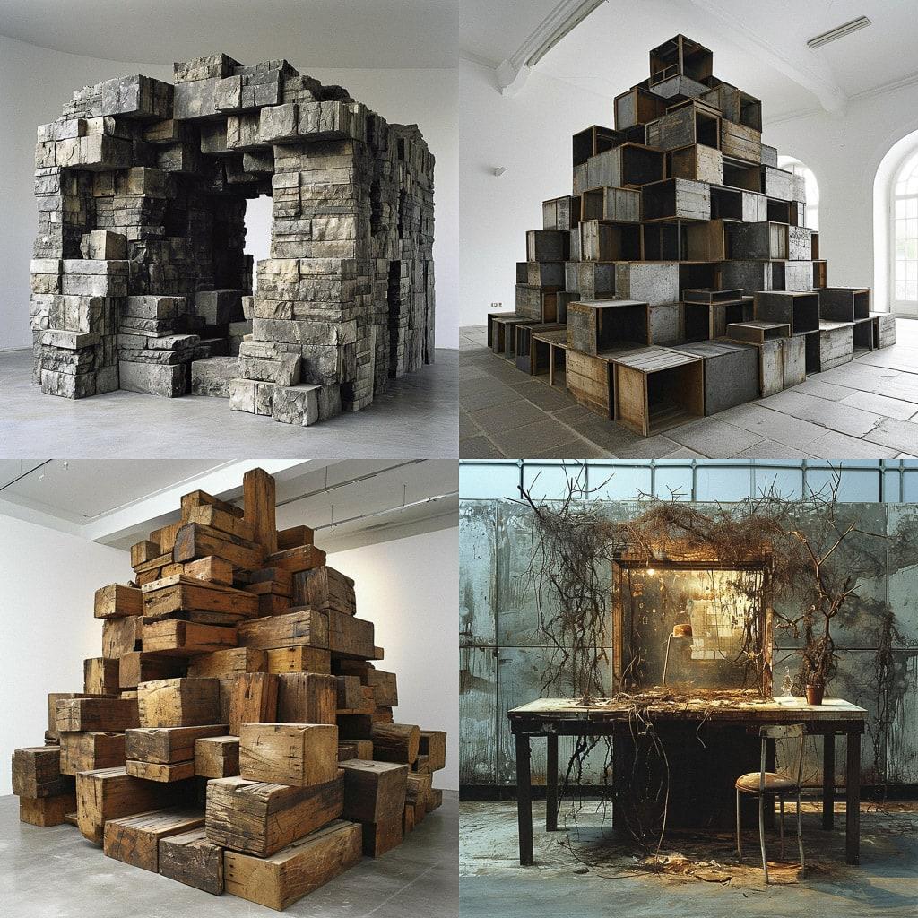 Hans Haacke style, Midjourney V6, render 1 of 4