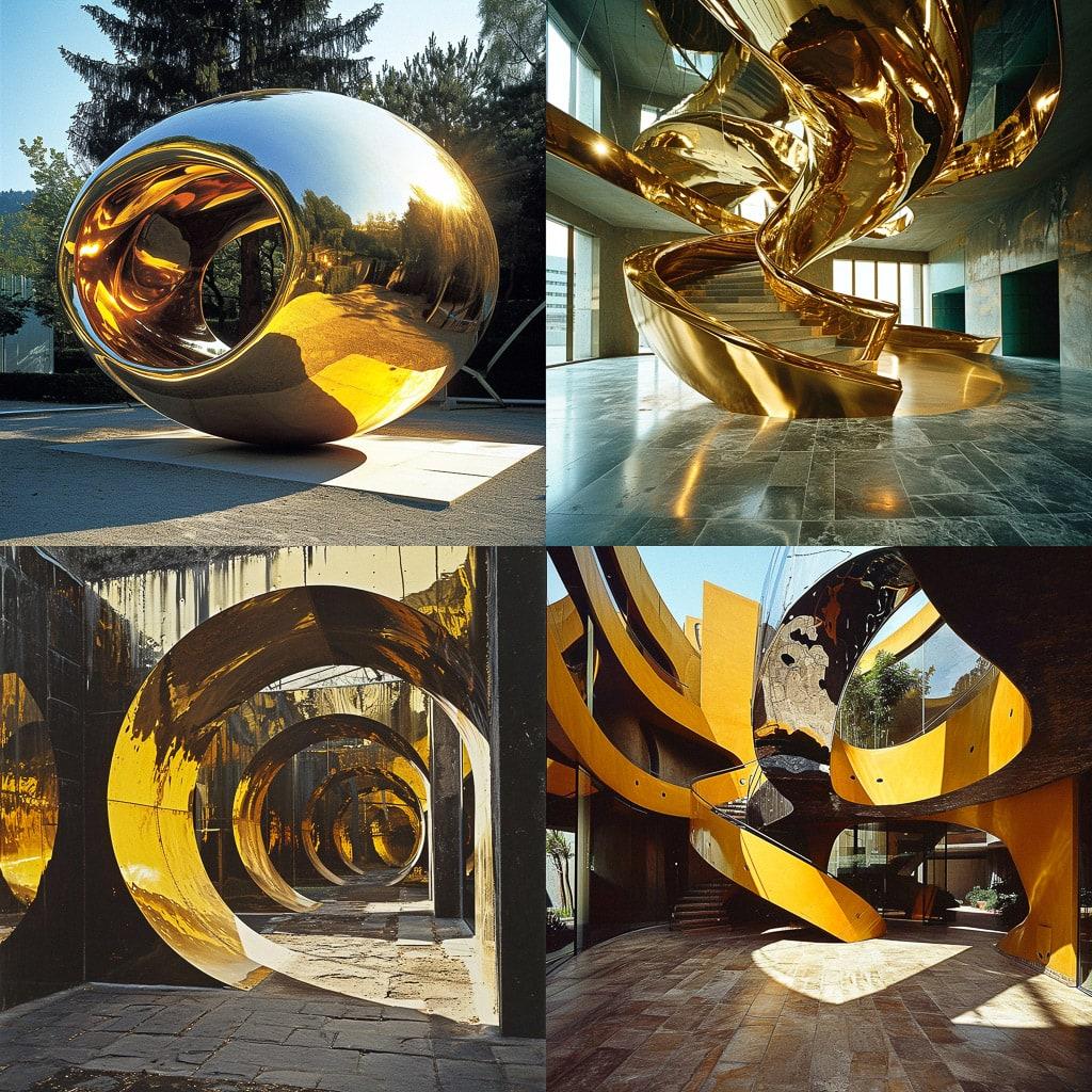 Hans Hollein style, Midjourney V6, render 1 of 4
